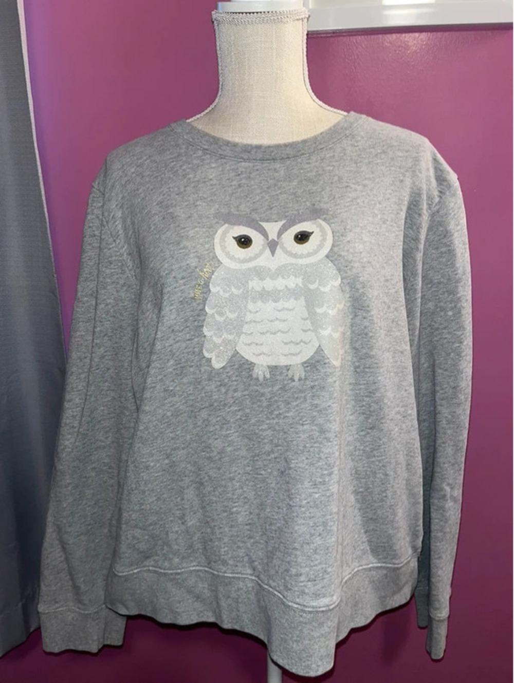 kate spade Broome Street “Give a Hoot” Owl Sweatshirt